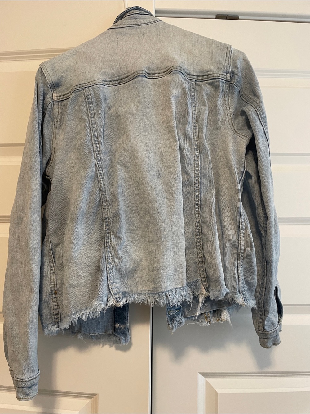 KanCan Light Wash Denim Jacket - Light Blue - Picture 5 of 6